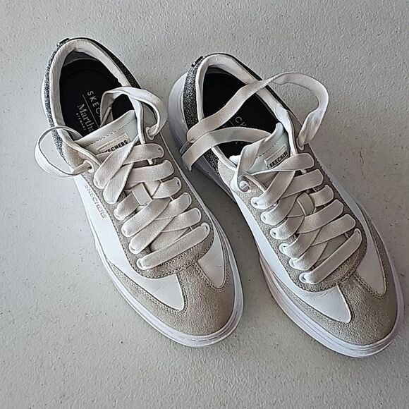 Nearly New Skechers Cordova Classic Spirit Martha Stewart White Sneakers, Size 9 - Picture 3 of 6